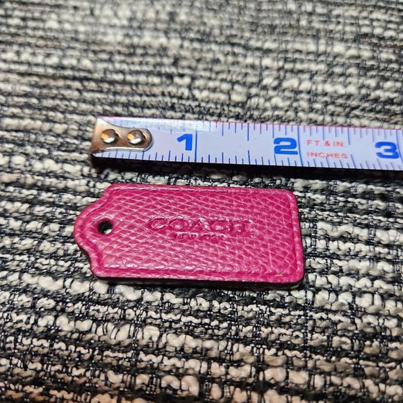 Coach Logo New York Pink Purse Tag Only - Picture 3 of 7